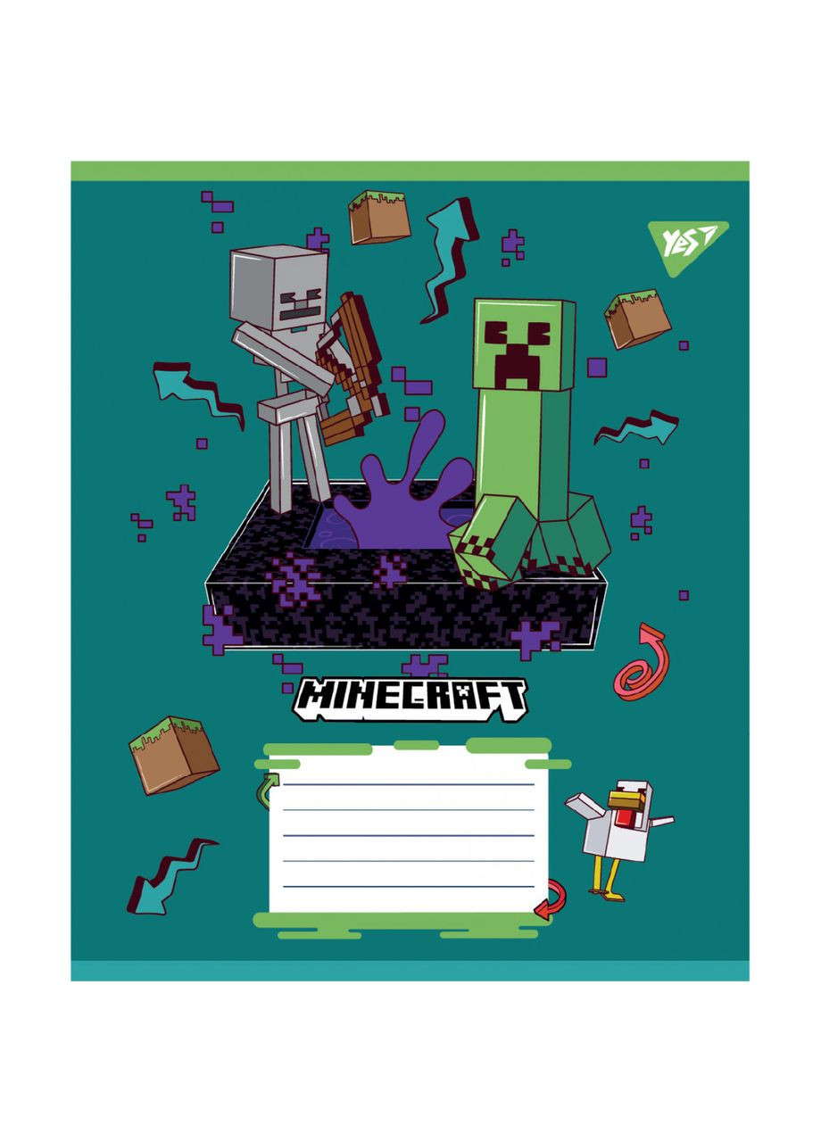 Комплект тетрадей учащийся школьный для мальчика(5 шт.), А5/18 линия, Minecraft Heroes Yes (352768899)