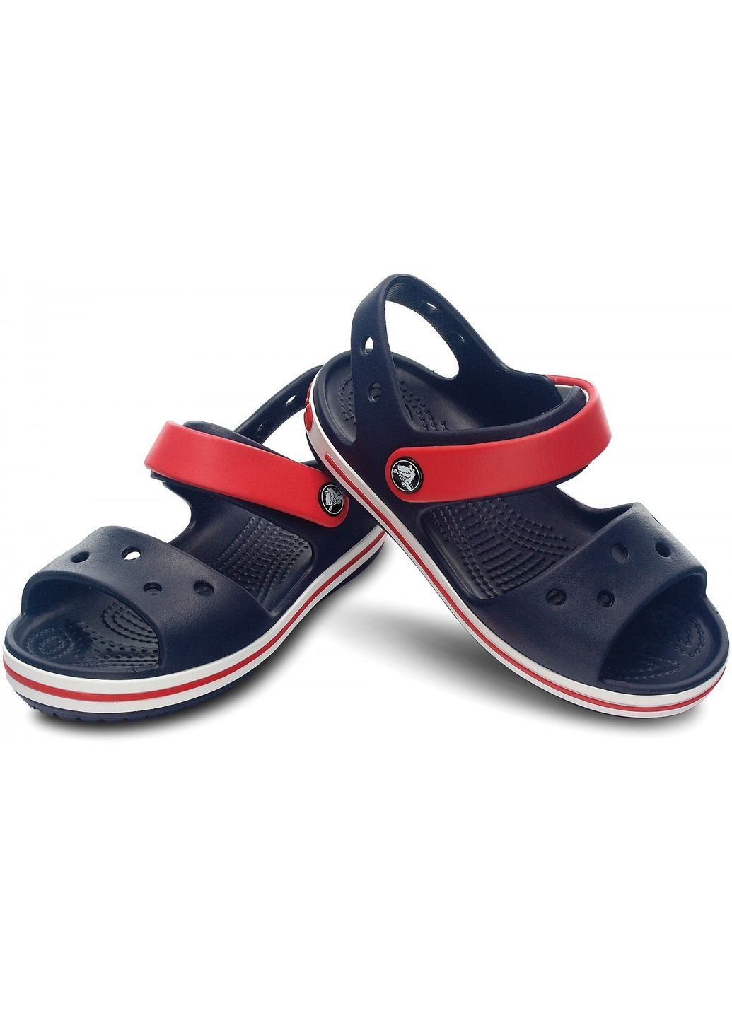 Дитячі сандалі Крокс Kids Sandal Navy Red 12856 Crocs Crocband (326492354)
