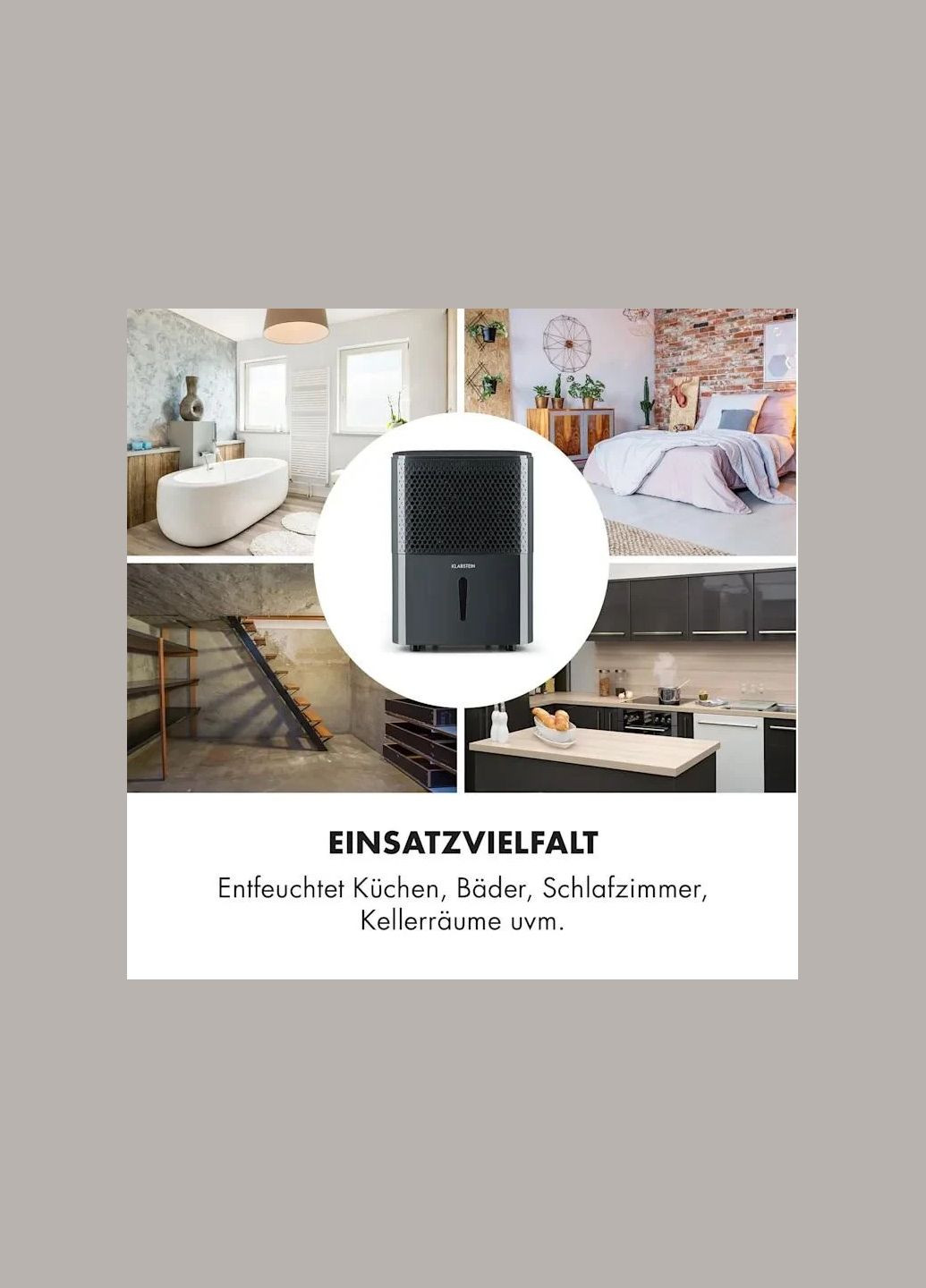 Осушитель воздуха DryFy 10 Compression Dehumidifier (10032662) Klarstein (338194739)