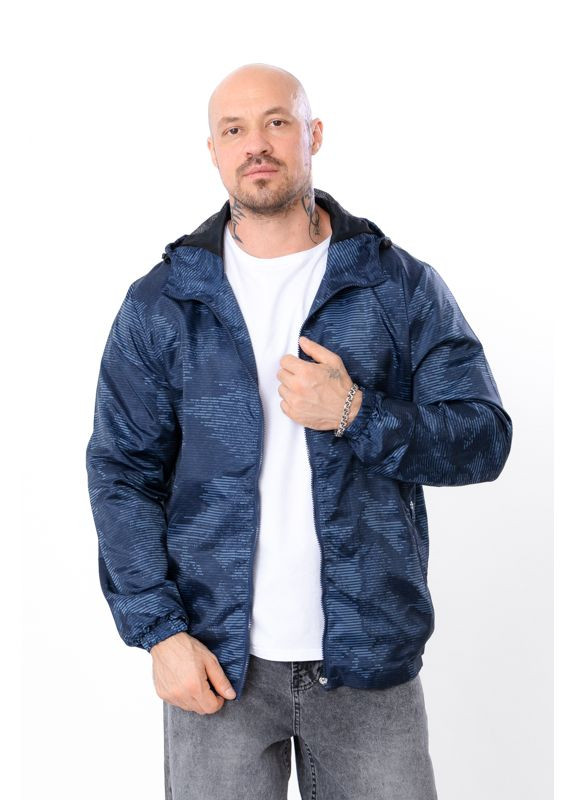 Синяя демисезонная ветровка мужская (демисезон) (p-15315) Носи своє