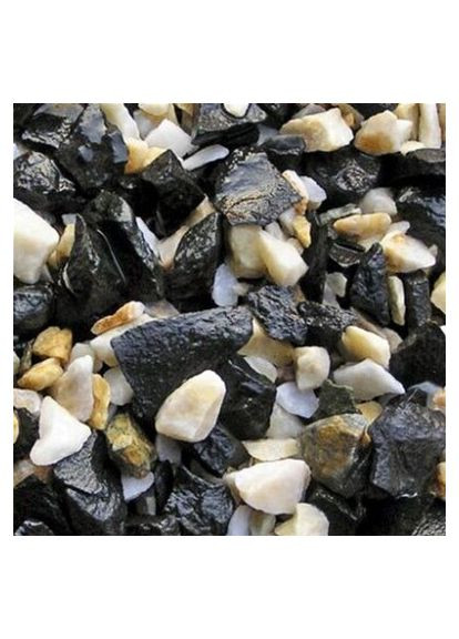 Ґрунт для акваріума чорно-білий 2 кг (5-10 мм) (2717250009353) Nechay ZOO (352196204)