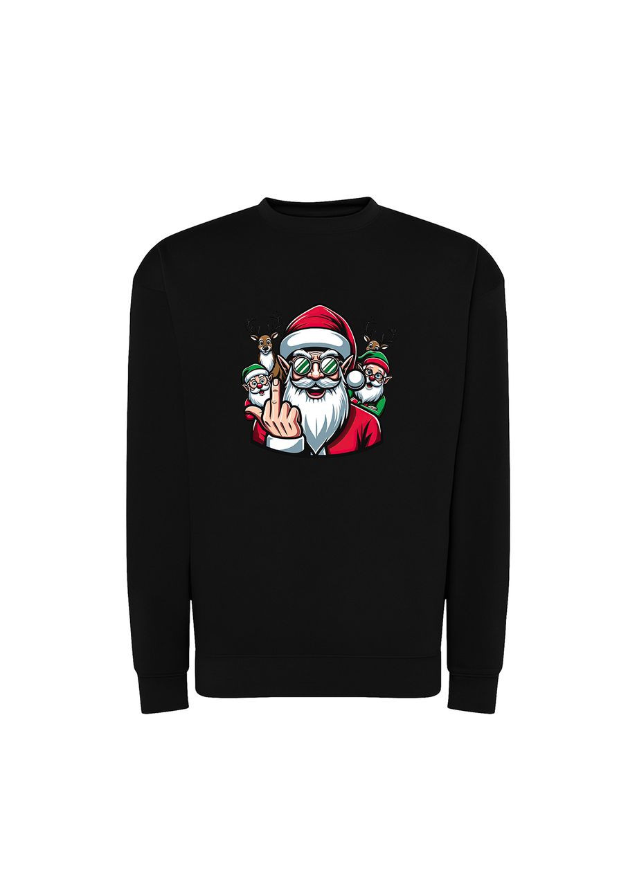 Черный новогодний свитшот с принтом "подарки - за кеш!" (10931439373) ТiШОТКА (368566636)