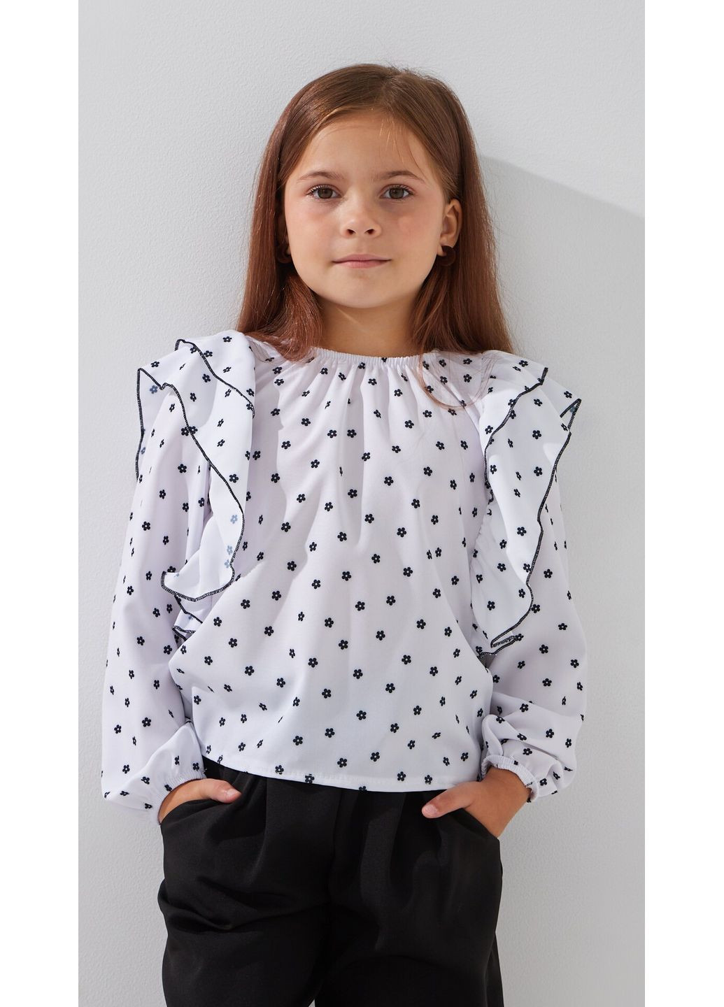 Блуза з візерунком для дівчинки 2547 116 см shop (2000999174902) MyChance (362617693)