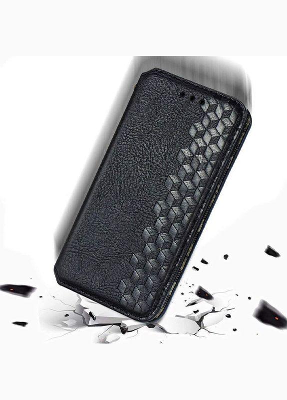 Шкіряний чохол-книжка Cubic для Samsung Galaxy A13 4G Чорний Getman (337516109)