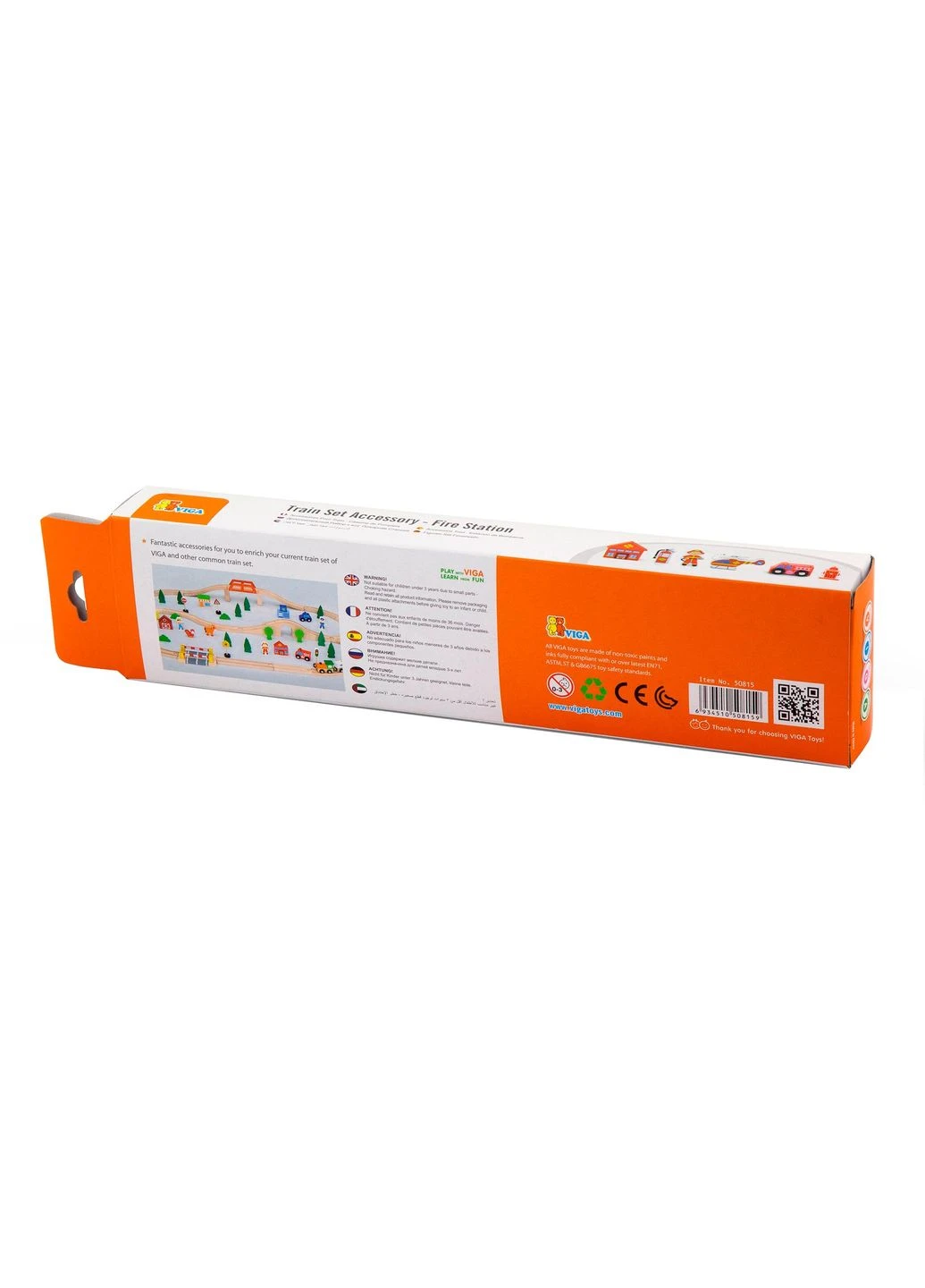 Набір для залізниці Пожежна станція (50815) Viga Toys (339783026)