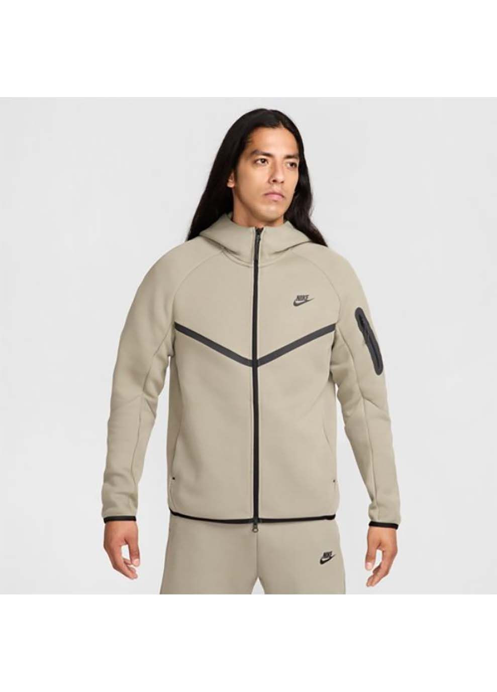 Чоловіча Толстовка M TCH FLC FZ WR HOODIE Сірий Nike (367595072)