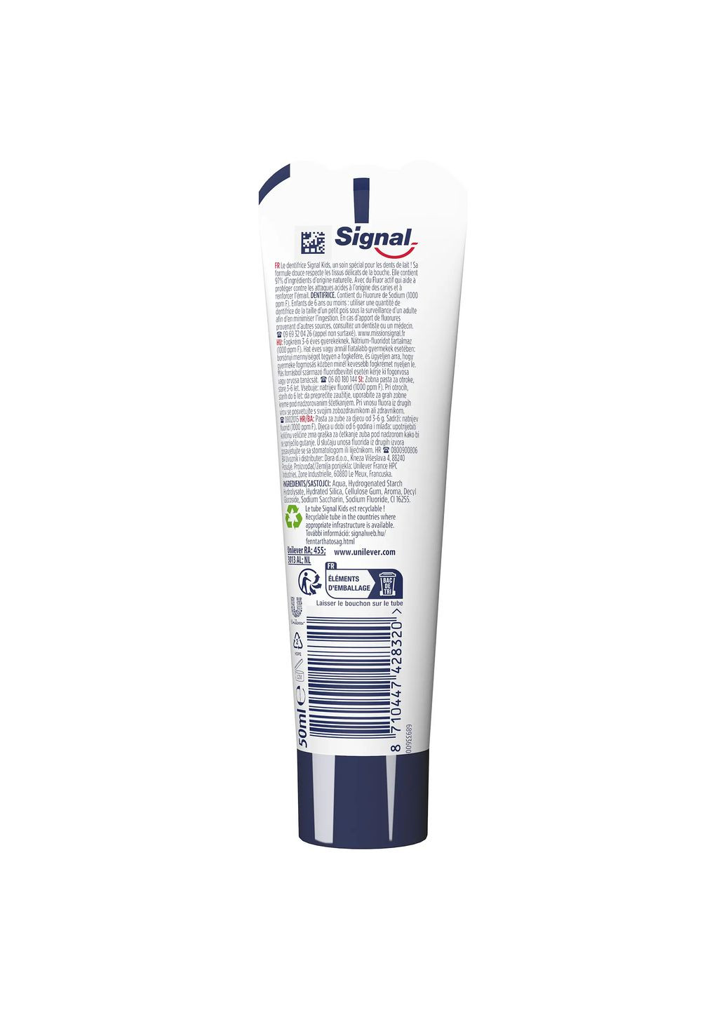 Детская зубная паста с ароматом клубники, 50 мл Signal (328397545)