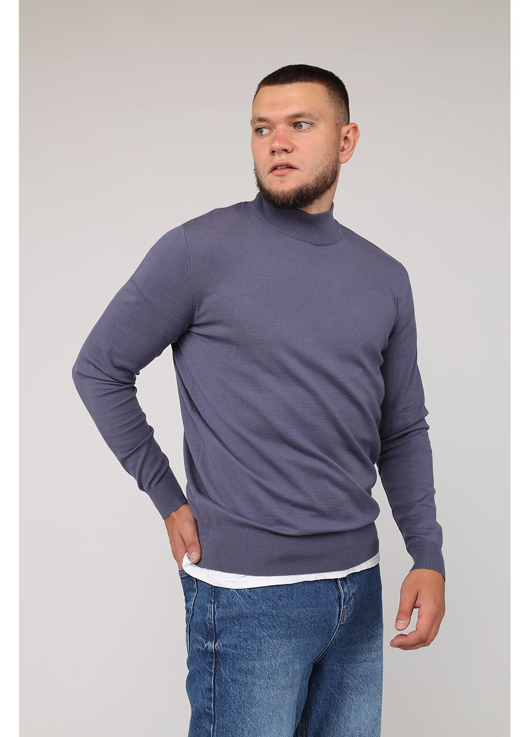 Мужской гольф цвет синий ЦБ-00275939 Yuki (352539224)