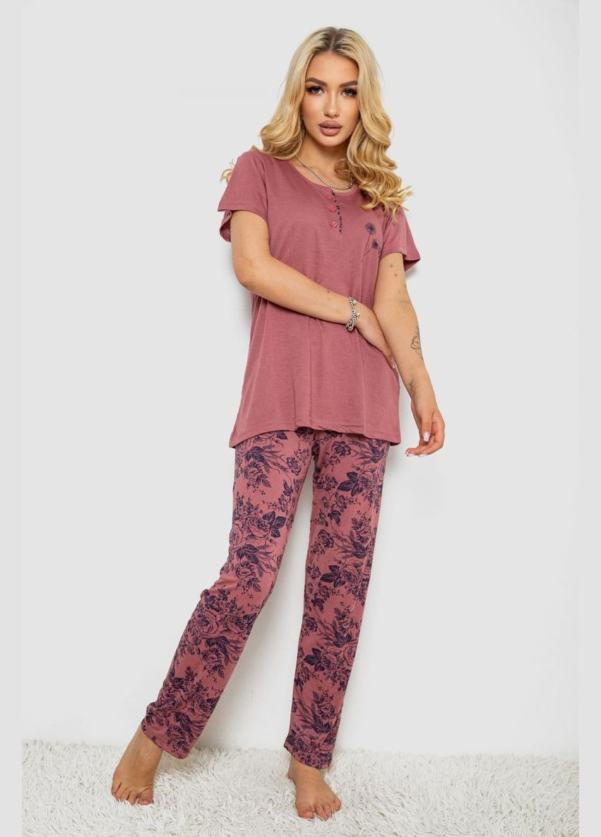 Сливова всесезон піжама жіноча з принтом,, 243r10197 Le'Maries