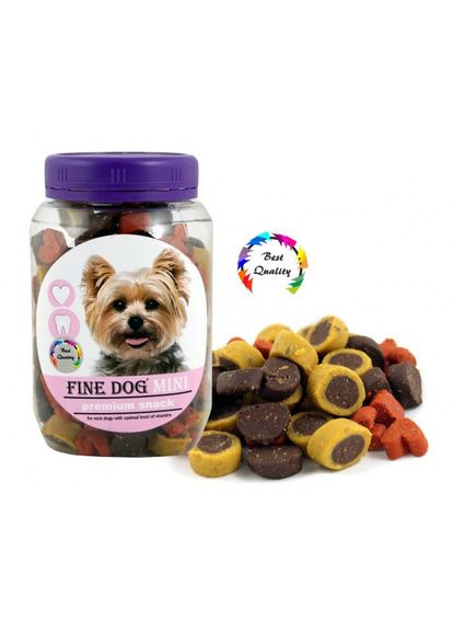 Ласощі для маленьких порід собак mini Soft MIX, 280 г Fine Dog (271985296)