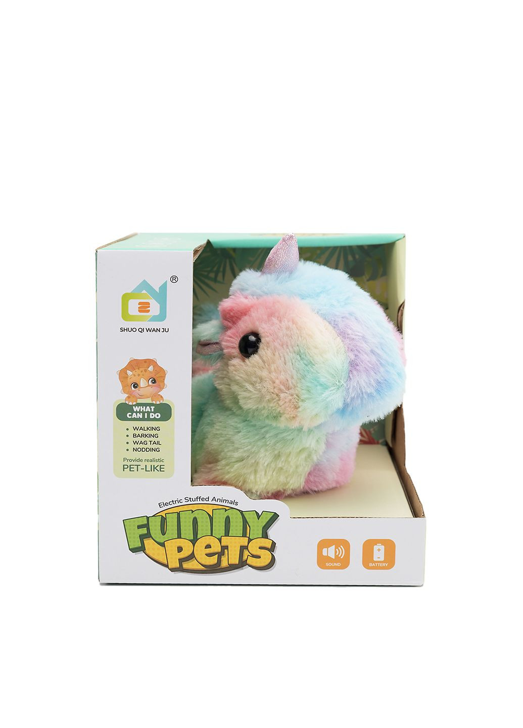 Інтерактивна плюшева тварина колір різнокольоровий ЦБ-00264517 No Brand (307362958)