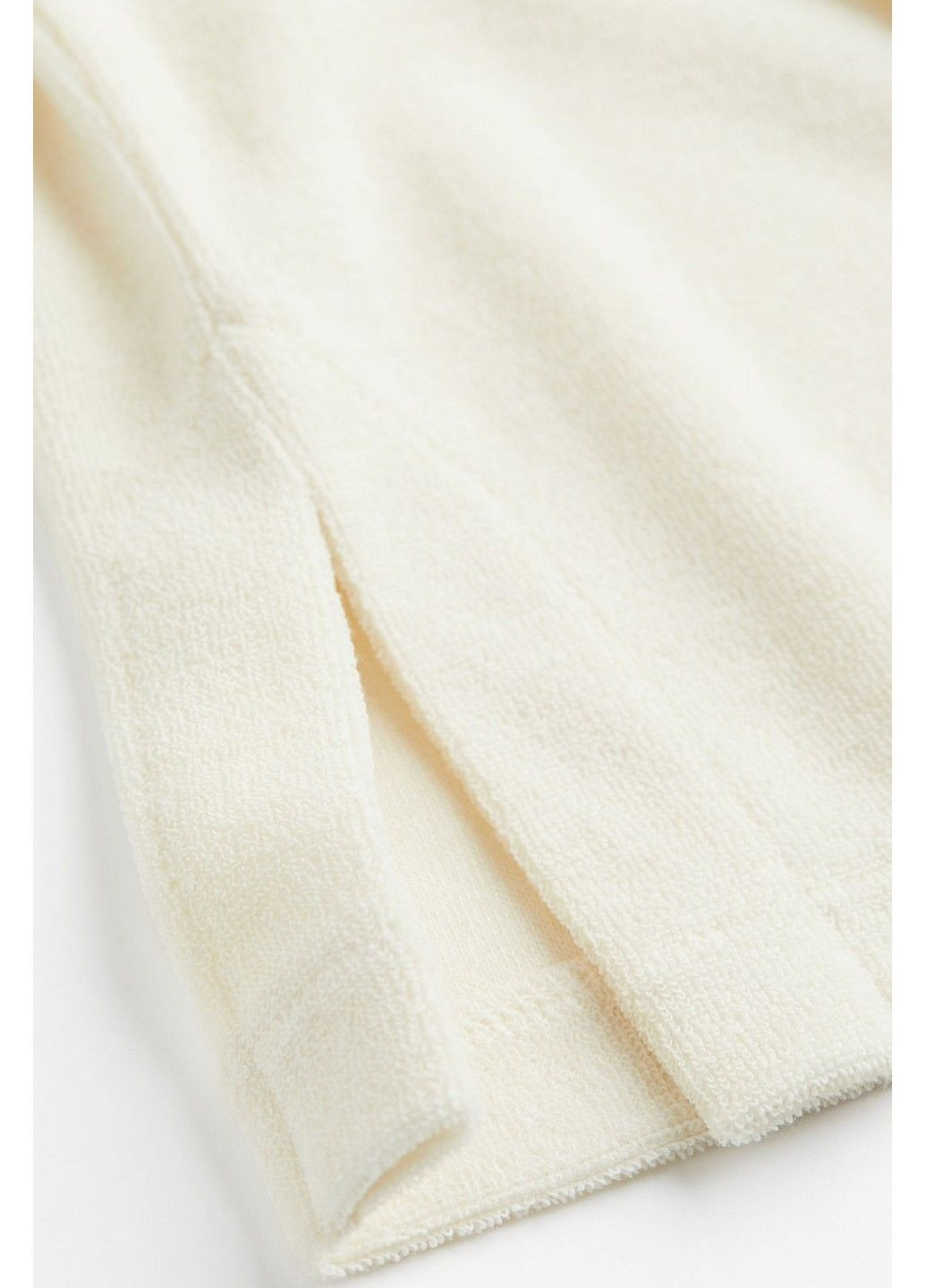 Молочная женская футболка-поло с микро-дефектом H&M однотонная