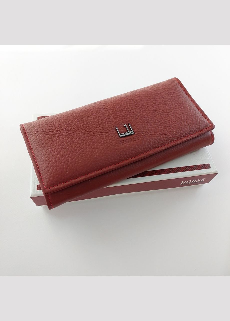 Жіночий гаманець з натуральної шкіри класичний горизонтальний No Brand (335821279)