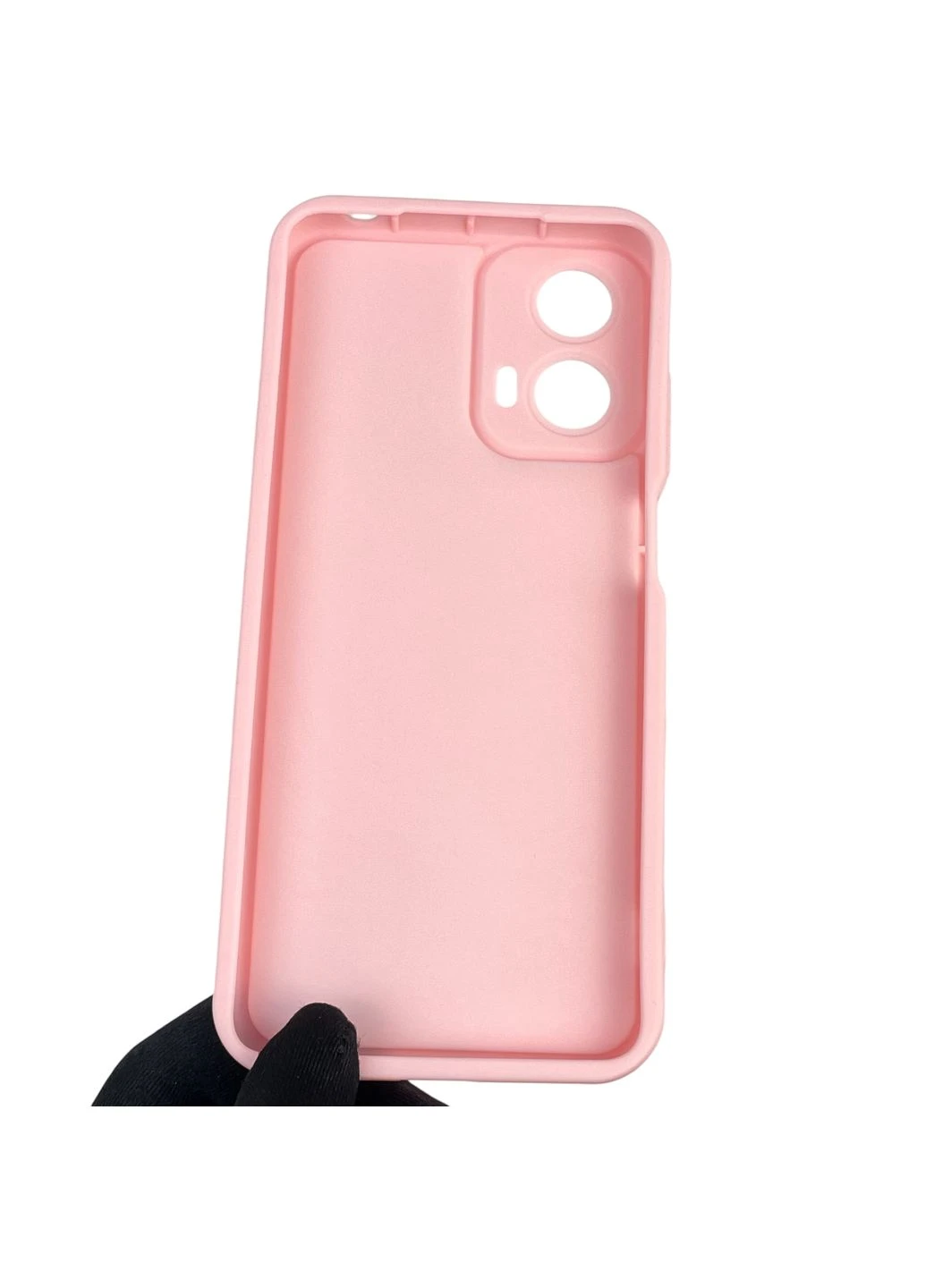 Чохол силіконовий Soft Touch для Moto G04 (XT2421-2) рожевий (Повний захист камери) Motorola (366389003)