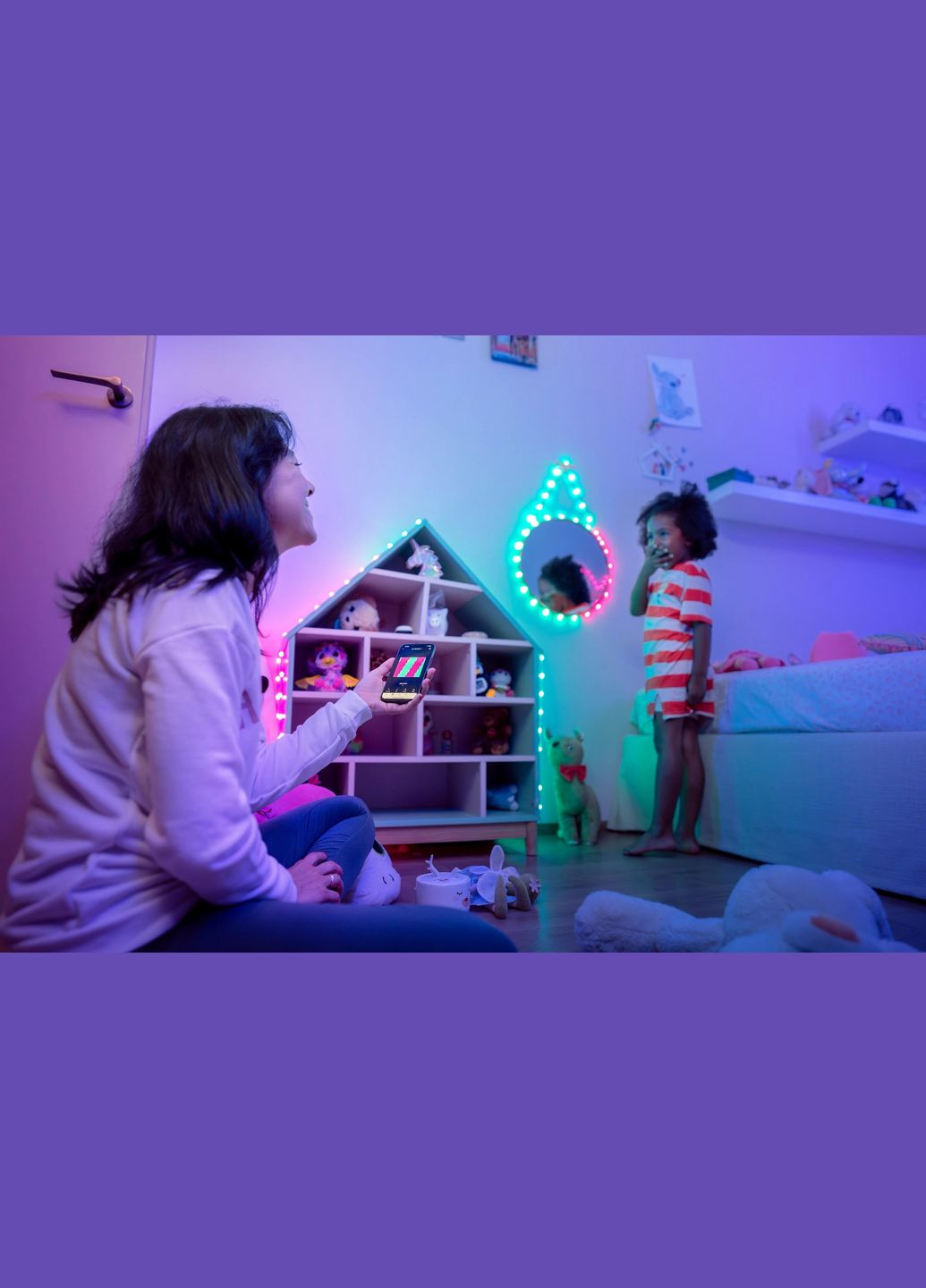 Гірлянда Smart LED Candies Heart RGB 100 IP20 6м USB-C кабель прозрачний Twinkly (315503999)