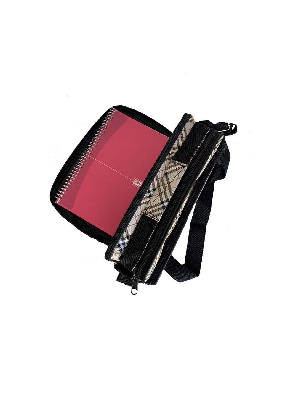 Чоловіча сумка зі шкірозамінника 301592-11111 бежева No Brand (370848055)