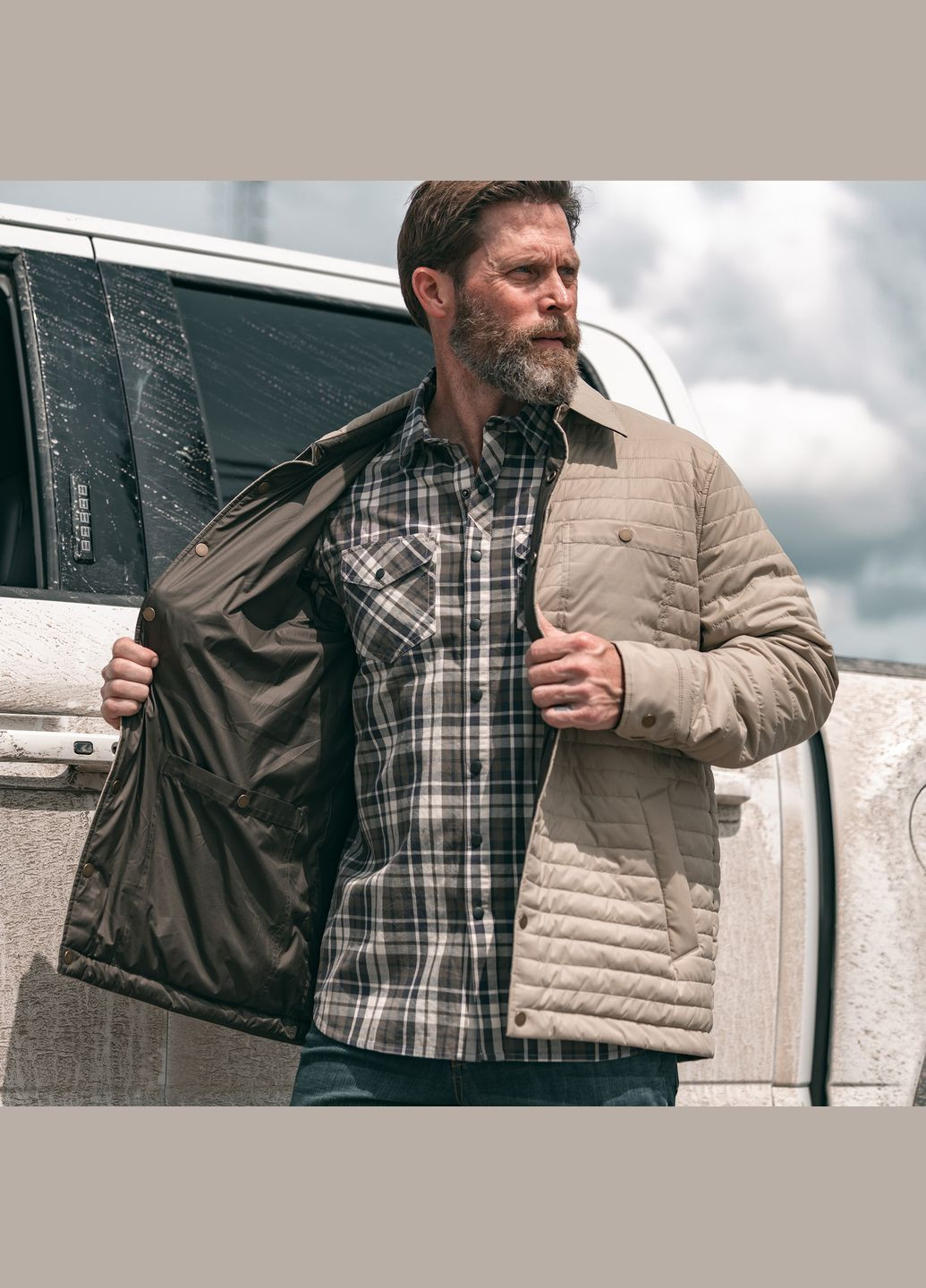 Куртка демісезонна двостороння Dylan Reversible PrimaLoft Shirt Jacket Black 5.11 Tactical (315822120)