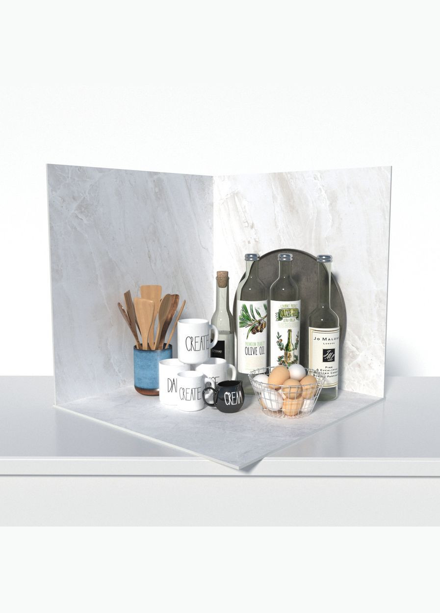 Пластиковый угловой 3d фотофон, 40x40x40см - №61044 PolyPlast (354378988)