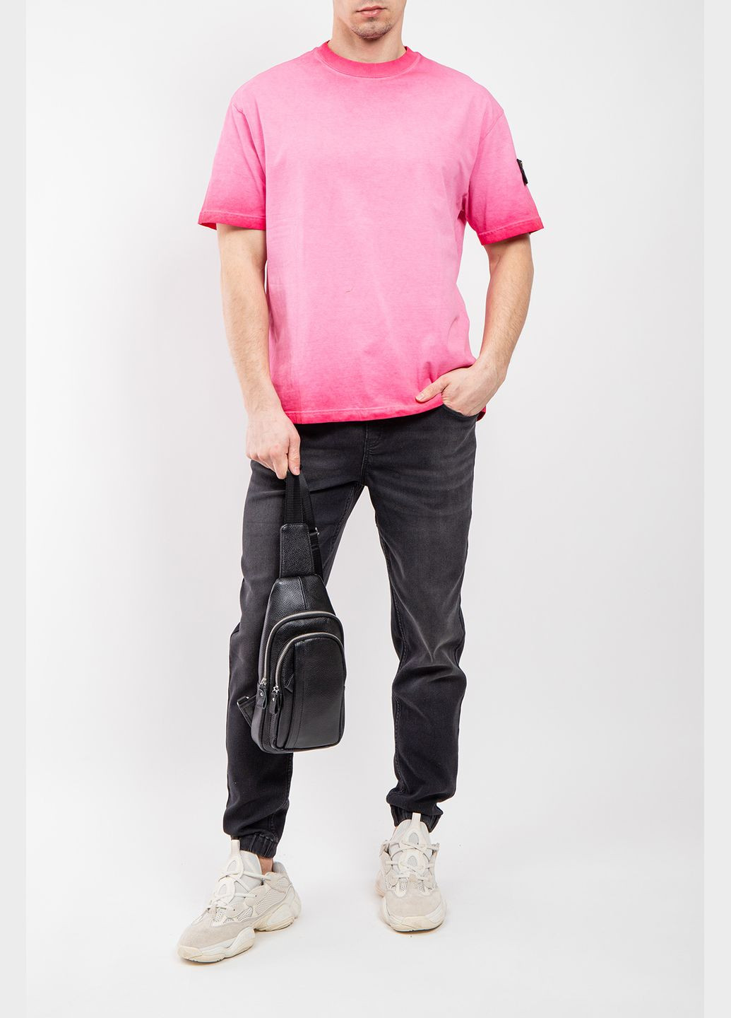 Рожева футболка Stone Island