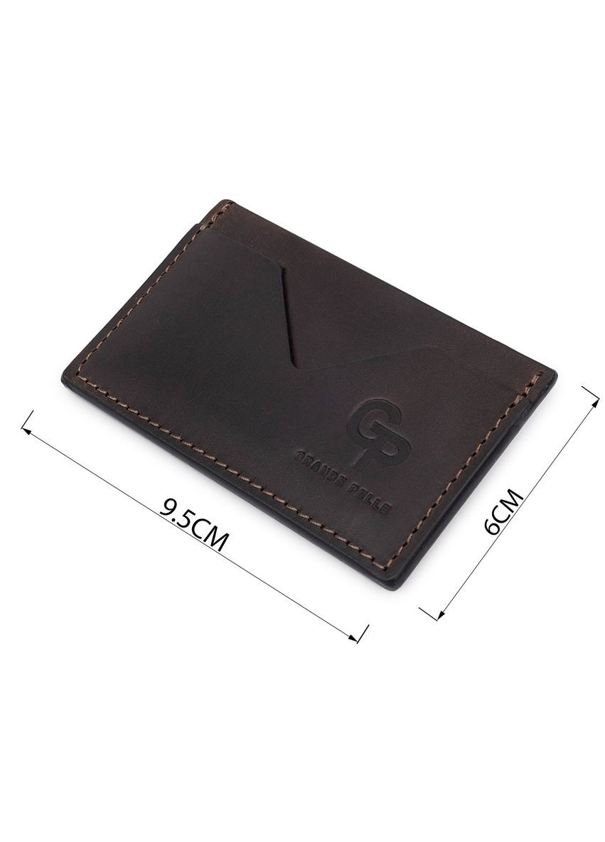 Кожаный матовый картхолдер 11526 Grande Pelle (329147206)