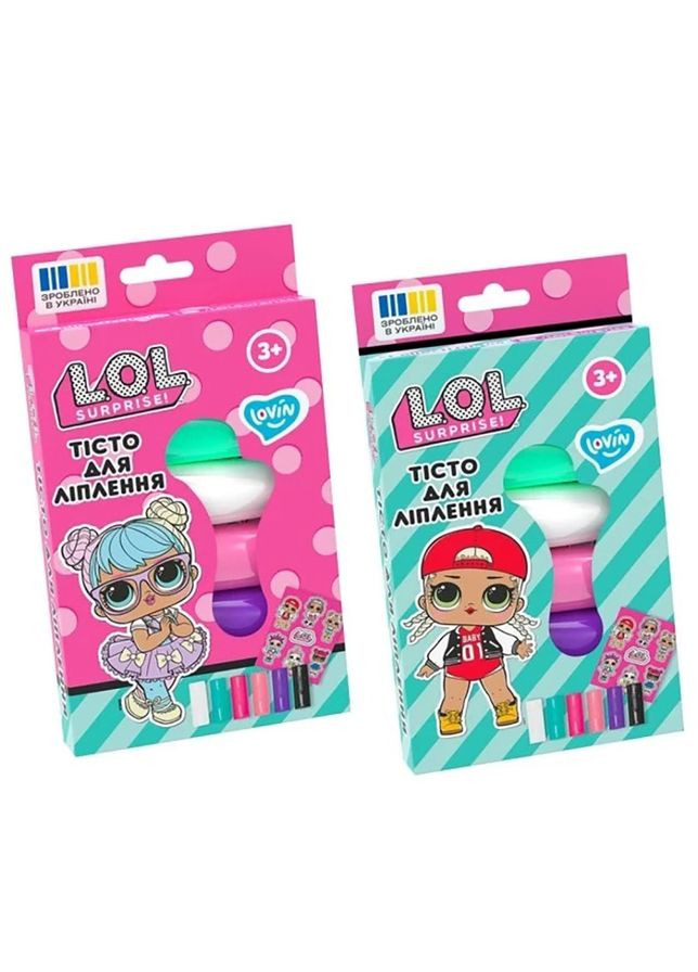 Набор для лепки с тестом L.O.L. Surprise! LOL41245 в стыках 6 цветов Lovin (337511638)