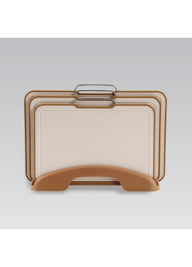 Набор разделочных досок на подставке MR-1788, 4 предмета кухонные доски для нарезки Maestro (372447632)