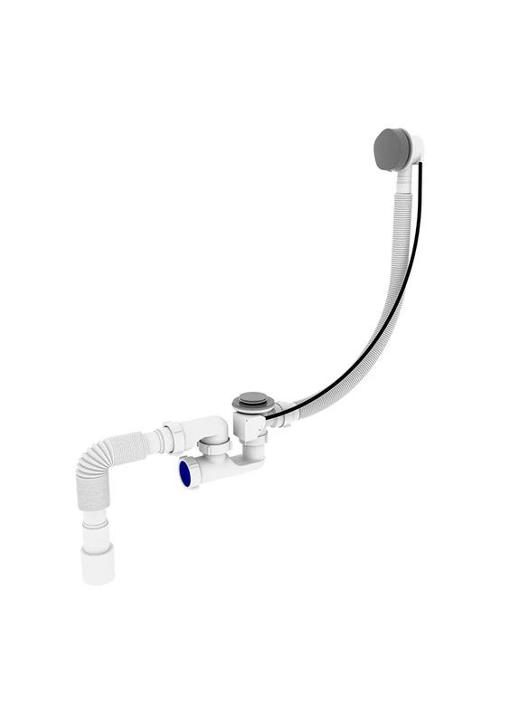 Сифон для ванны SV-02-B ПОЛУАВТОМАТИЧЕСКИЙ с переливом, с ревизией ( ) 1 1/2'' (ZX4960) Zerix (315337016)