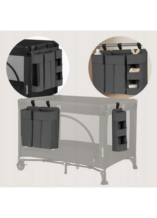 Органайзер для кроватки Sidepocket Large Grey Lionelo (395305966)