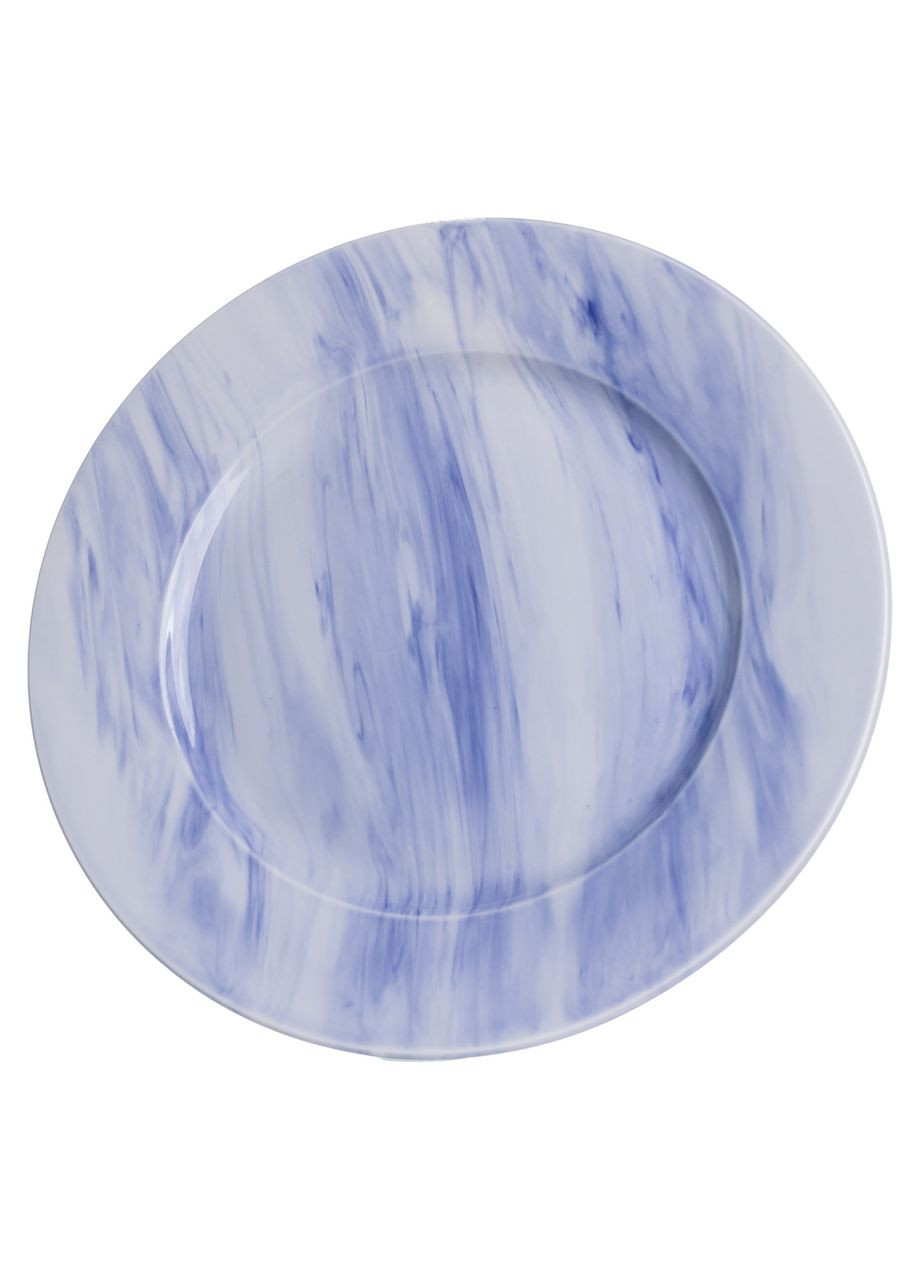 Столовий набір посуду 24 предмети на 6 осіб Marble Clara порцеляновий Синій MD-24-3B Yiwu (369142805)