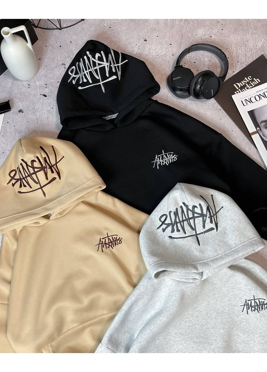 Худые с вышивкой оверсайз качественная тринитка на флисе Україна (362194000)