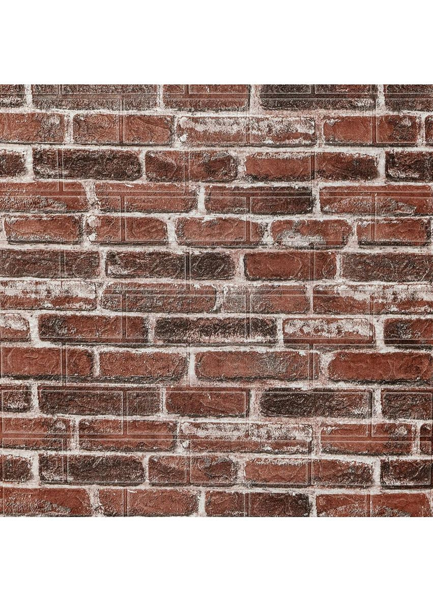 Самоклеюча 3D панель 19600x700x3мм Червона Катеринославська Цегла SW-00001333 Sticker Wall (360920336)