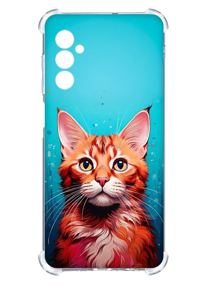 Чохол з потовщеними кутами на Samsung Galaxy A15 (A155) Кішка (принт 408) Creative (356126062)