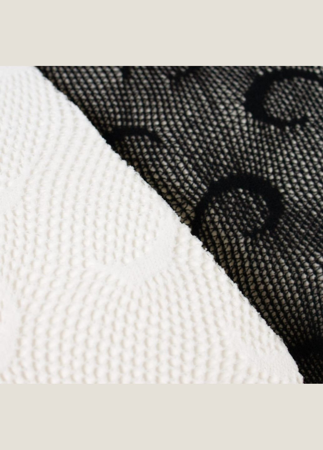 Комплект ажурні колготки чорні і білі в сітку колготи з місяцями незвичні панчохи з візерунком півмісяця еластичні з мереживом No Brand (328451125)