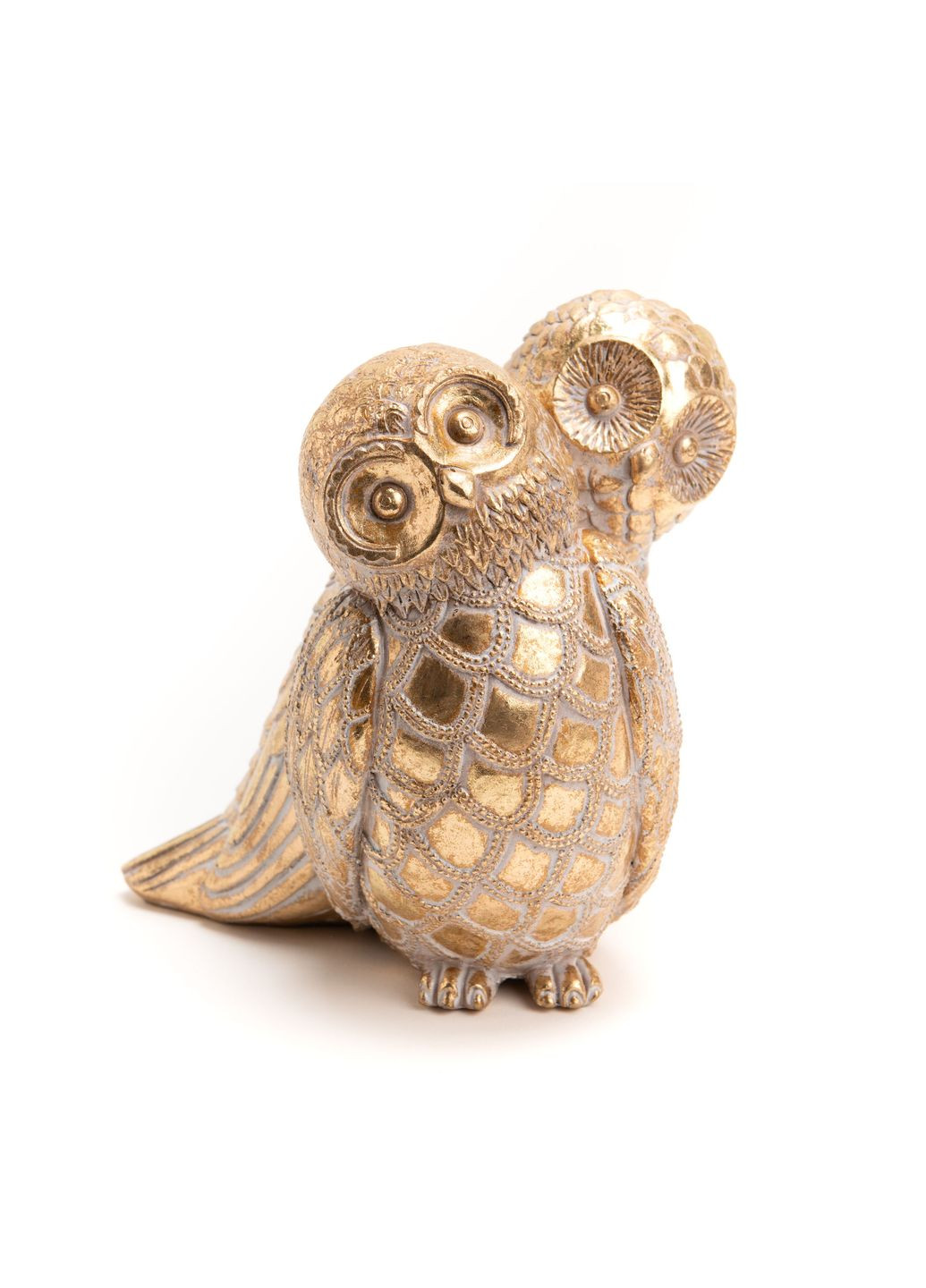 Статуетка пара сов золотого кольору висота 15 см Франція (158648) Amadeus (303354599)