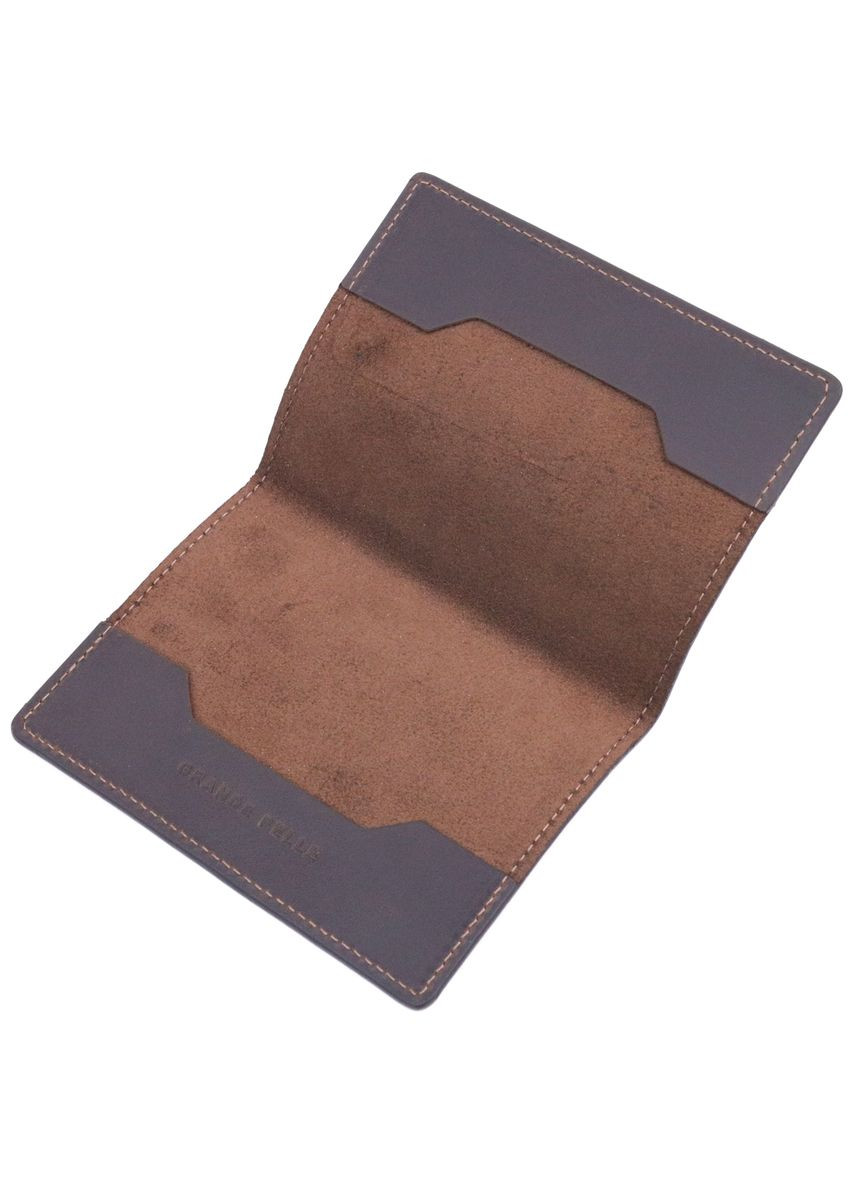 Надійна обкладинка на паспорт у вінтажній шкірі Карта GRANDE PELLE коричнева (sku_16771) No Brand (327820033)