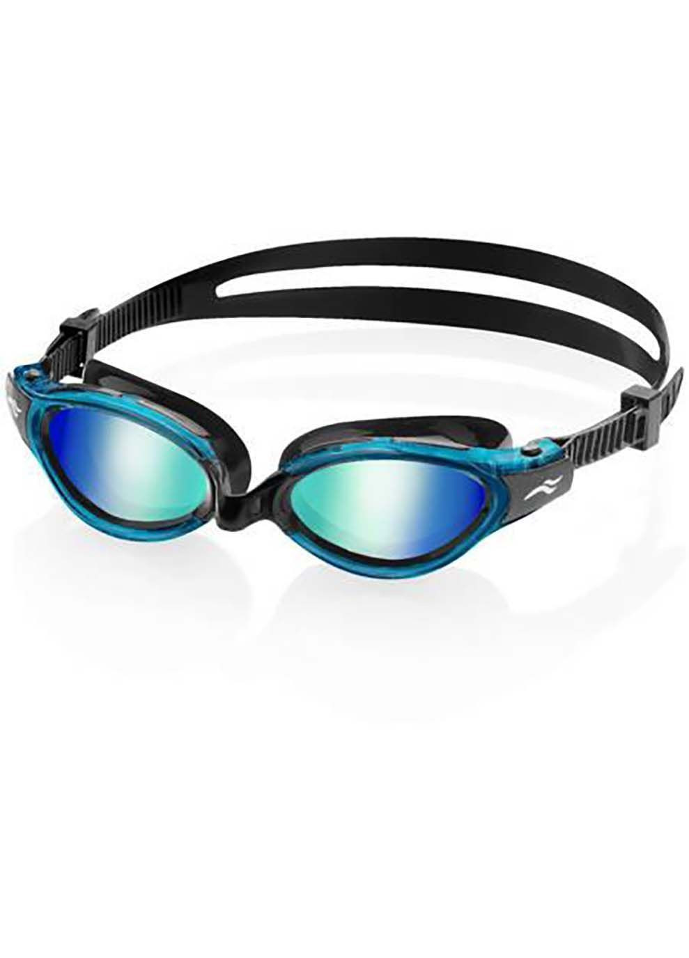 Окуляри для плавання TRITON 2.0 MIRROR 60412 чорний, бірюзовий Уні Aqua Speed (333962035)