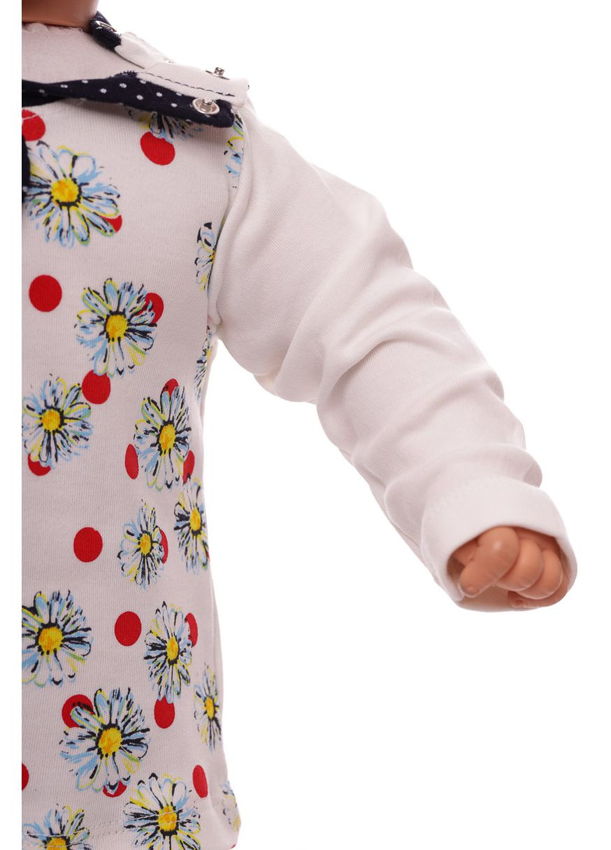 Синій демісезонний туніка з лосинами для дівчинки трикотажні ромашки синій 68 см (30723) BABYKROHA