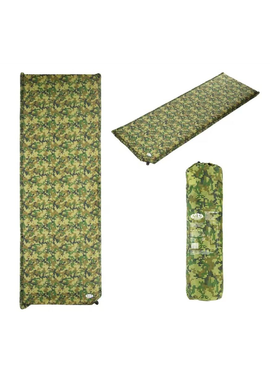 Самонадувний Матрац Килим Camp NC4050 185 x 65 x 5см Камуфляж 15-05-050 Nils (348116989)