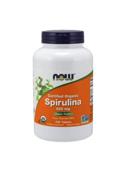 NOW Spirulina 500 mg 500 таблеток Now Foods (387023777)