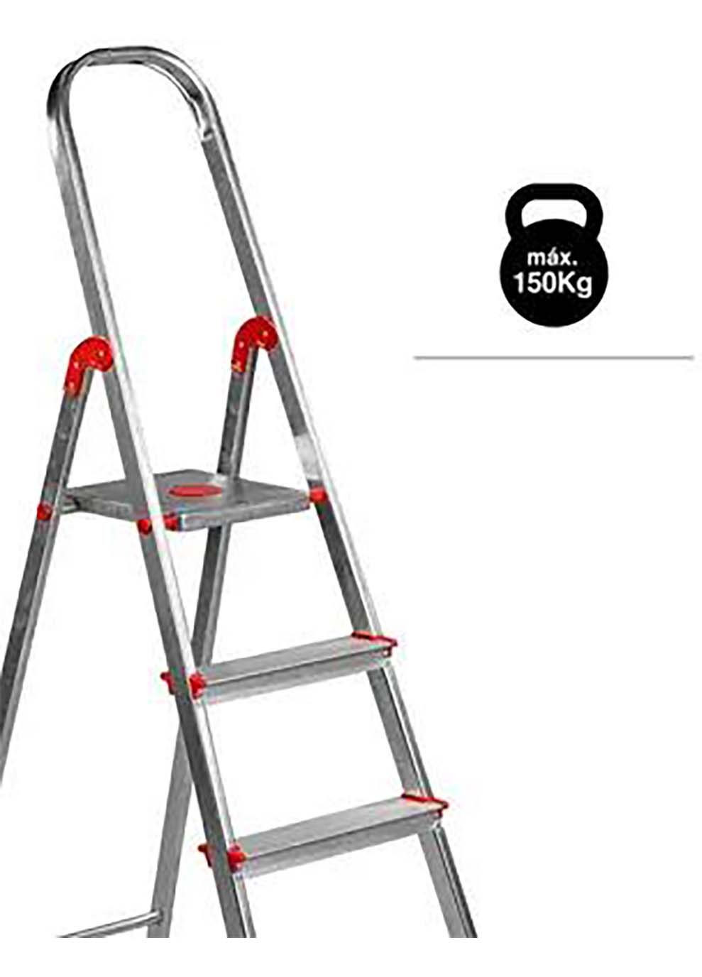 Драбина Escalera Norma 220 4 щаблі Сірий Rolser (367591510)