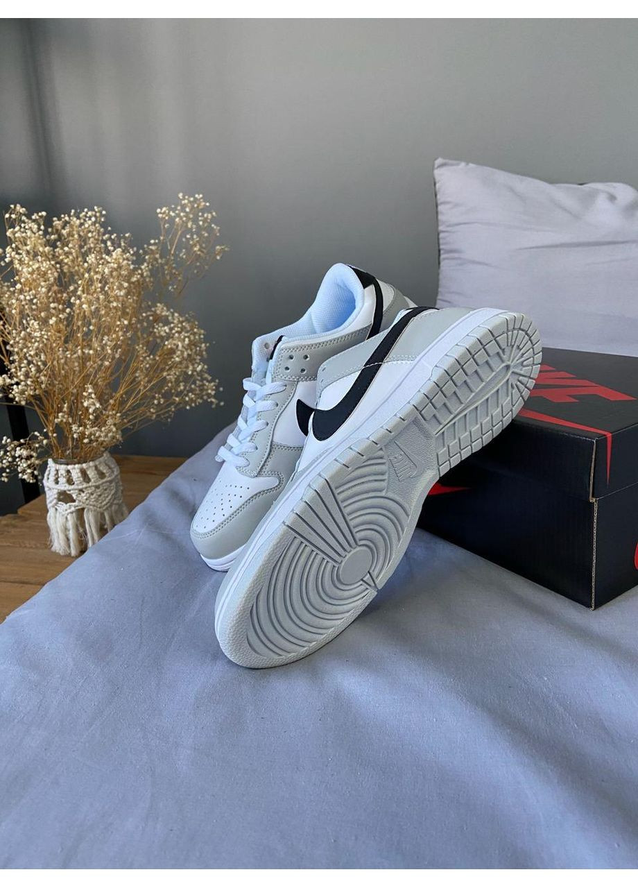 Сірі Осінні кросівки чоловічі nike dunk low se lottery pack grey fog найк сб данк No Brand