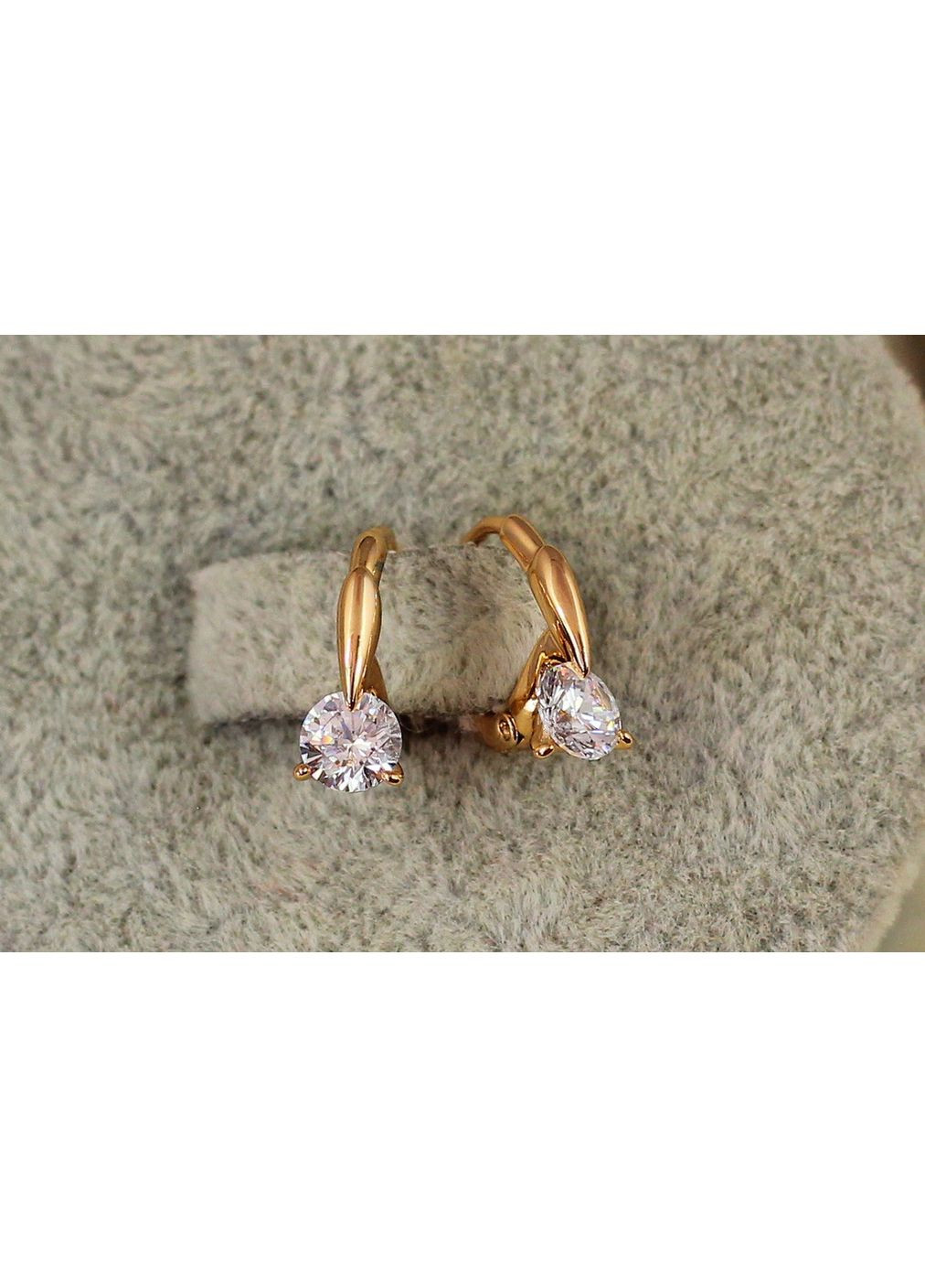 Сережки дитячі мить 11 мм золотисті love-shopping Xuping Jewelry (354659239)