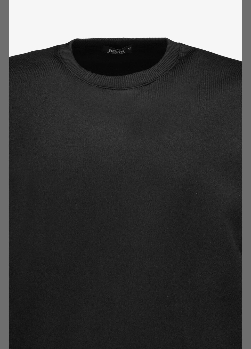 Черный свитшот однотонный мужской 221 baza черный shop (2000990799173) Demos (315968488)