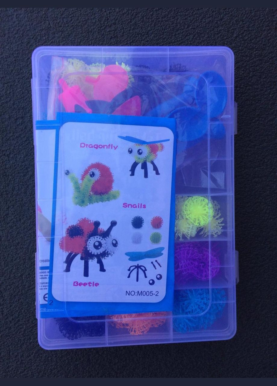 Набір для творчості Конструктор-липучка, Банчемс, аксесуари,120дет., у валізі, 19/13/4см арт. 0962 Bunchems (301648714)