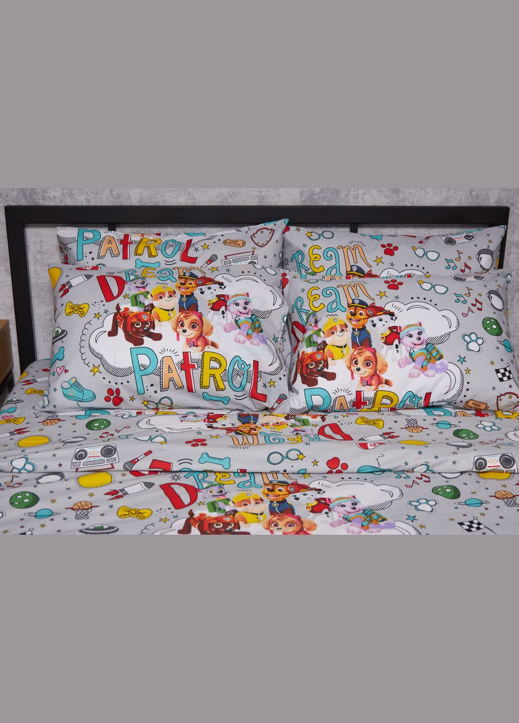 Комплект постільної білизни Бязь Gold Люкс «Dream Patrol» Дитячий 110х140 наволочки 2х50х50 (MS-830000146) Moon&Star DreamPatrol (293173099)