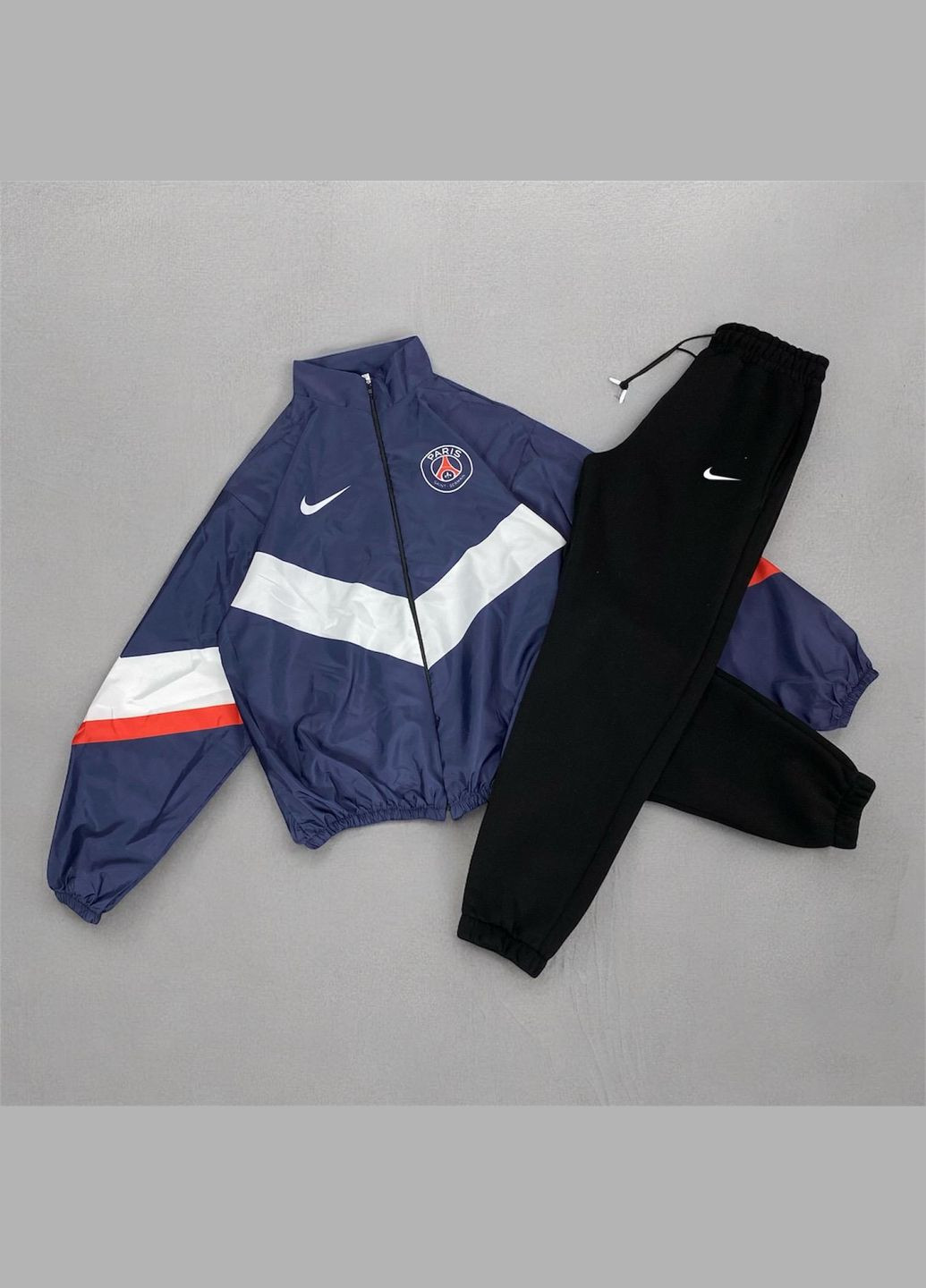 Стильный мужской спортивный костюм штаны + ветровка синий No Brand (316684323)