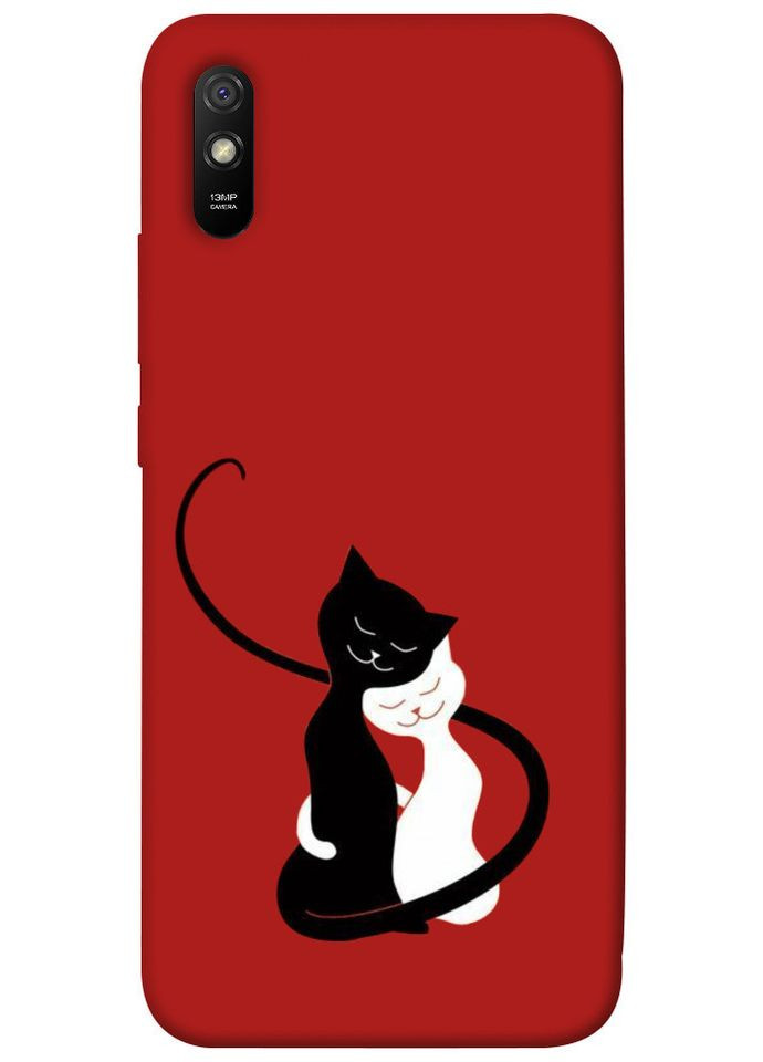 Чохол з принтом для Xiaomi Redmi 9A / на Ксяомі, сяомі, ксіомі редмі 9а Закохані коти No Brand (339872875)