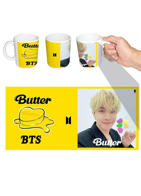 Чашка белая k-pop Хоск J-hope BTS Butter (z0949) No Brand (327004604)