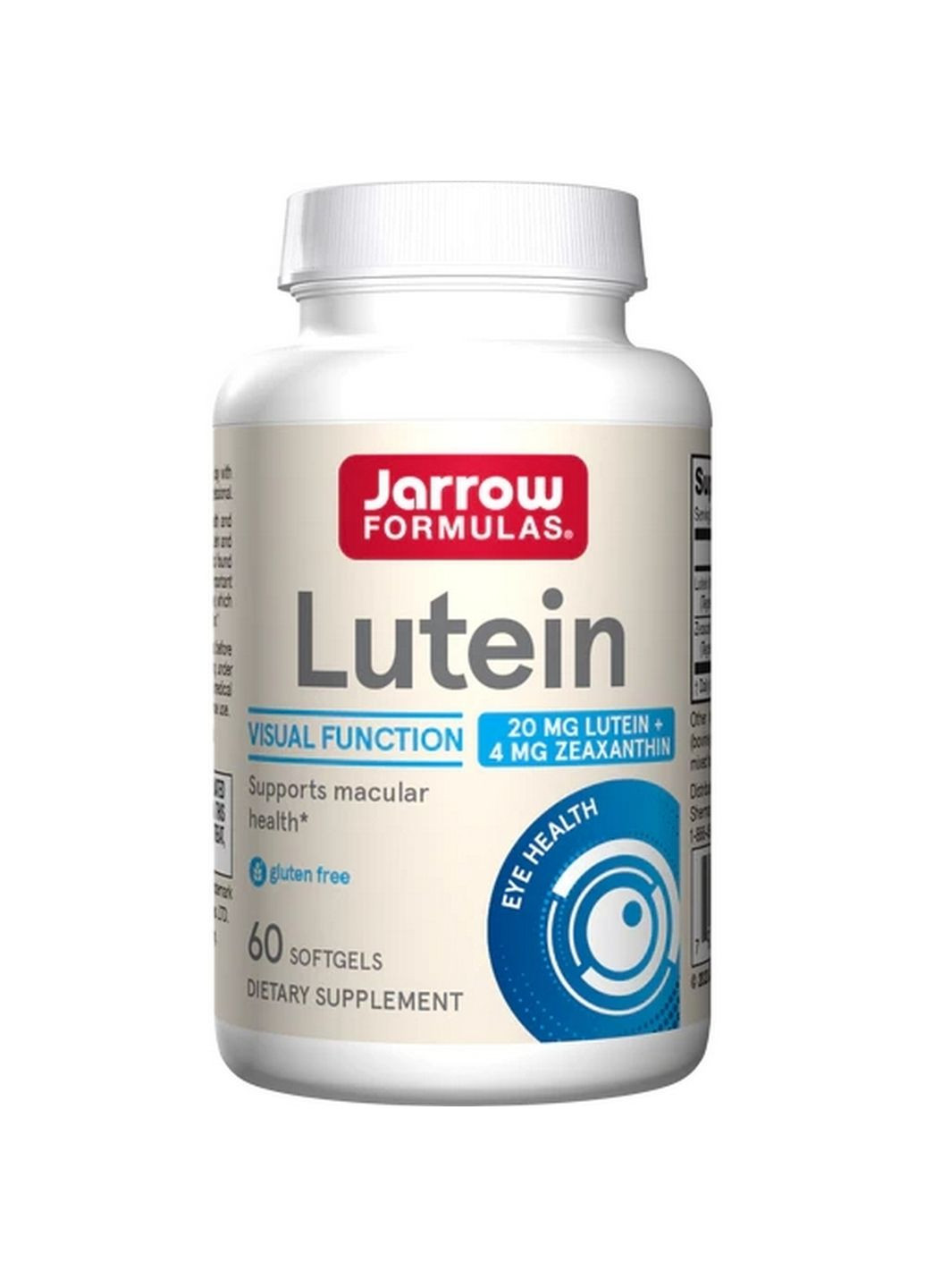 Натуральная добавка Lutein 20 mg, 60 капсул Jarrow Formulas (293418727)
