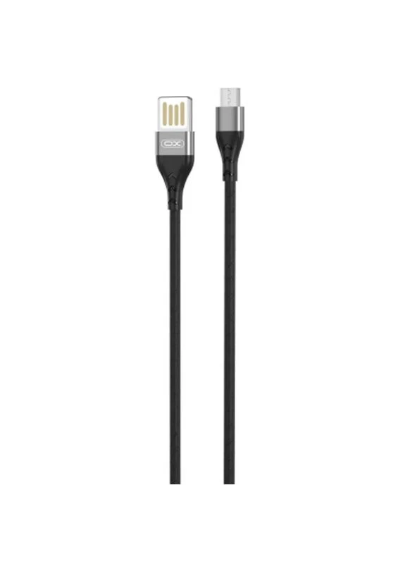 Дата-кабель USB 2.0 AM to Micro 5P 1.0m 2.1A double-side black (NB188-M-1-BK) XO (399329658)